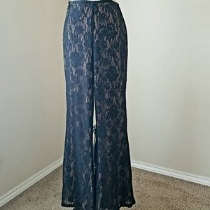 Forever 21 Bell Bottom Lace Pant